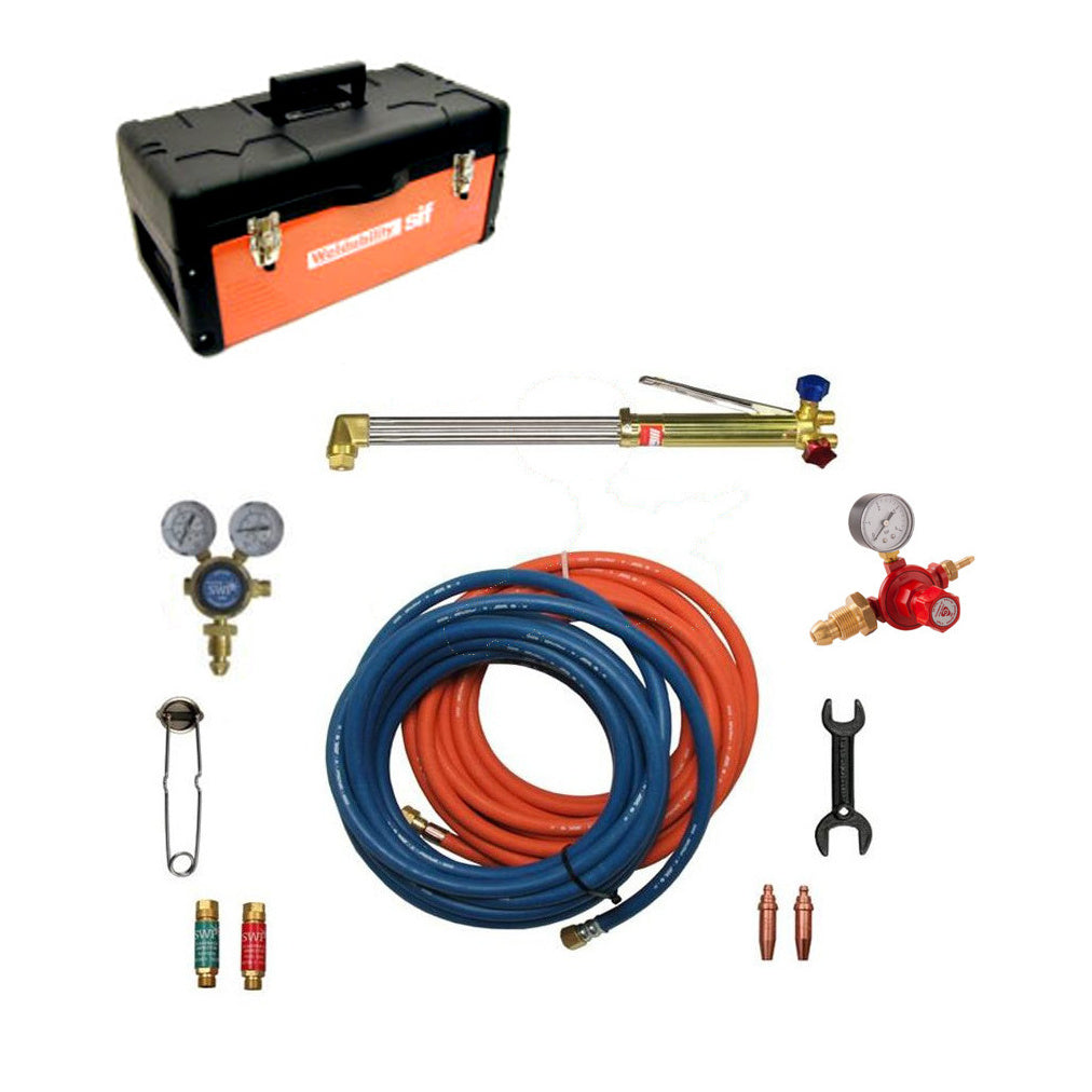 Onsite Oxy Propane Cutting Kit With Box 10 Meter Pipe Uk Regulator