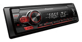 Pioneer MVH-S110UB Single Din Car Stereo Radio USB Aux Player 1 RCA Red Display