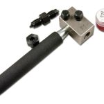 Handheld 3/16" Brake Flare Tool Kit With Grease - Professional In-Situ Use